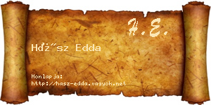 Hász Edda névjegykártya
